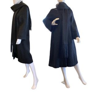 Vintage 60s Mohair Donegal Design Coat